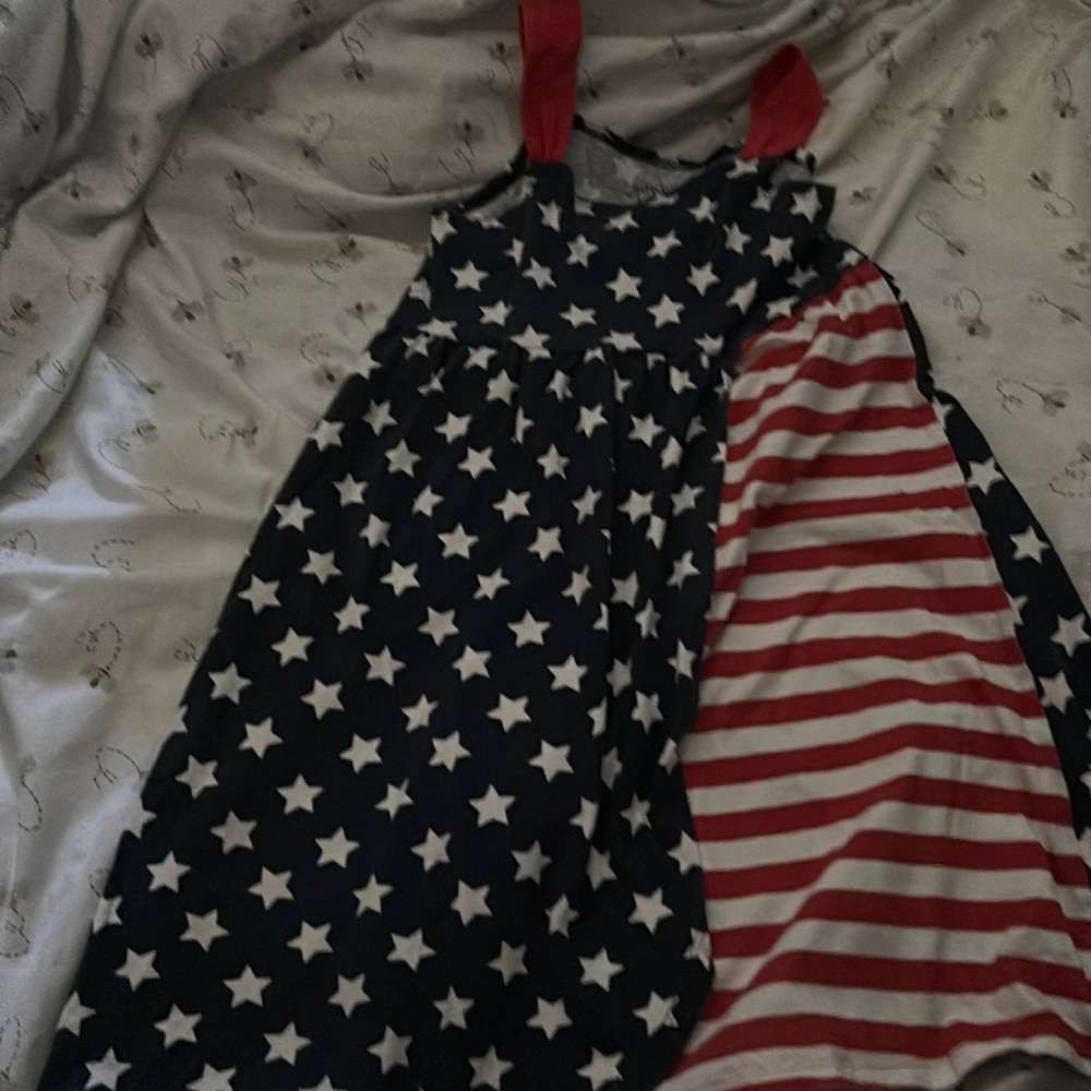 Kids red, white, and blue dress